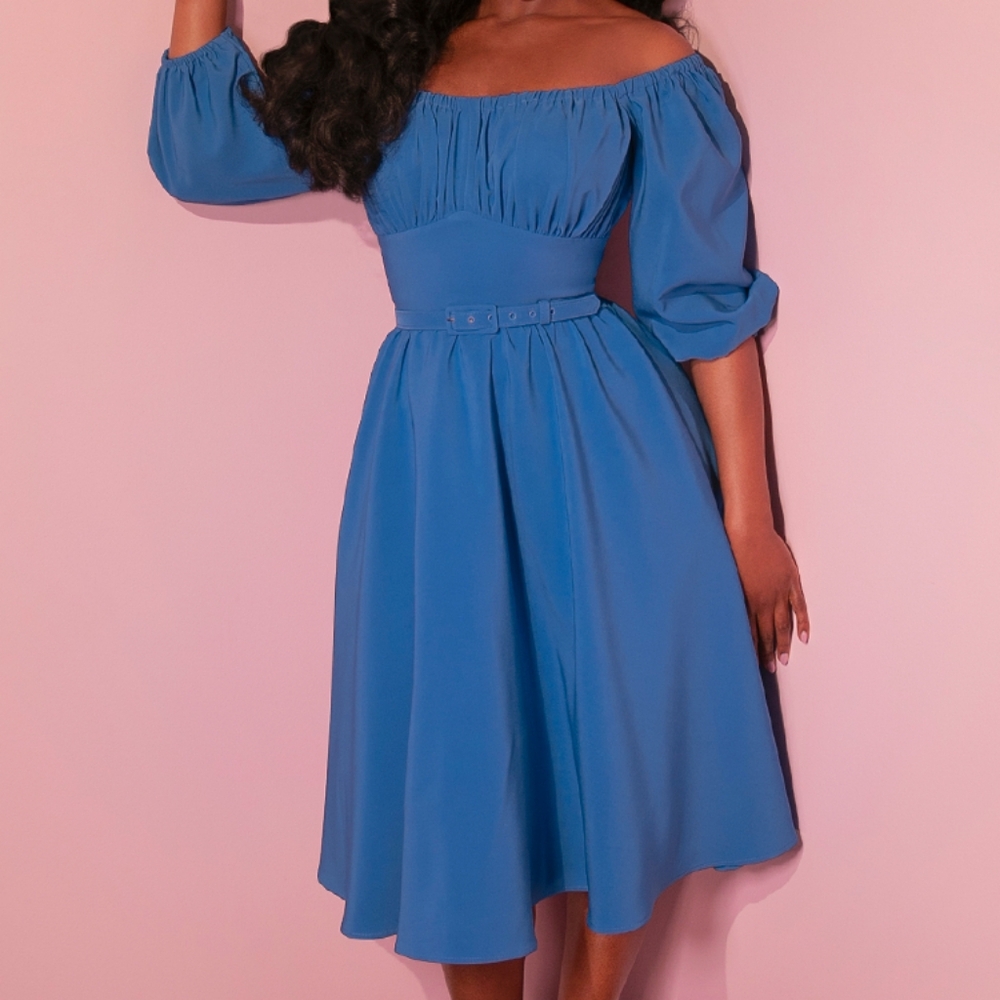 Cornflower Blue Vacation Dress